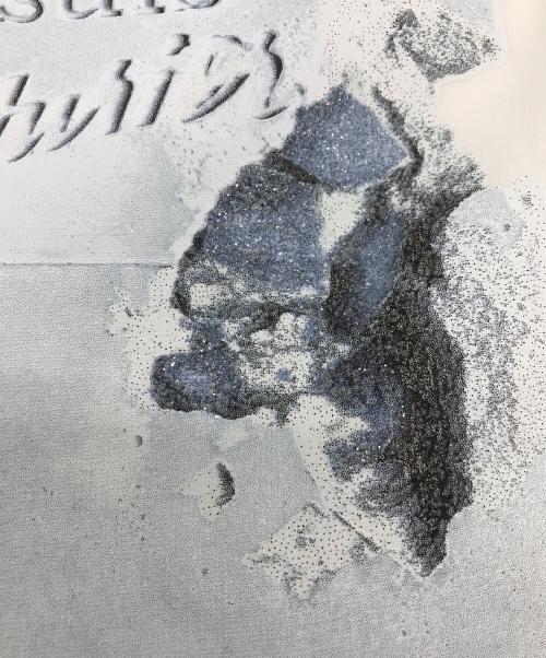 Dior（ディオール）DIOR (ディオール) DANIEL ARSHAM (ダニエル・アルシャム) プリントTシャツ ホワイト サイズ:Lの古着・服飾アイテム