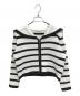 TREFLE+1（トレフルプラスワン）の古着「セーラーカーディガン」｜ホワイト×ブラック