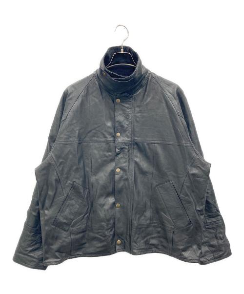 yoused（ユーズド）yoused (ユーズド) LEATHER DRIVER'S JACKET ブラック サイズ:1の古着・服飾アイテム