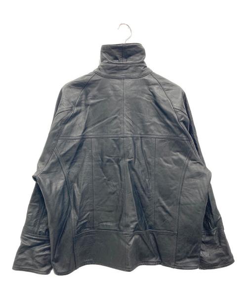 yoused（ユーズド）yoused (ユーズド) LEATHER DRIVER'S JACKET ブラック サイズ:1の古着・服飾アイテム