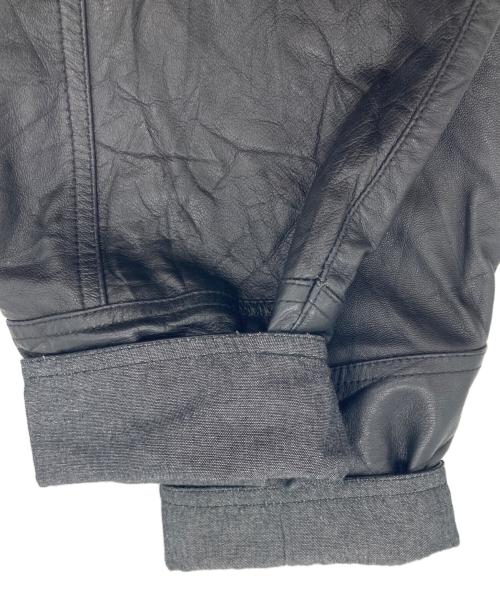 yoused（ユーズド）yoused (ユーズド) LEATHER DRIVER'S JACKET ブラック サイズ:1の古着・服飾アイテム