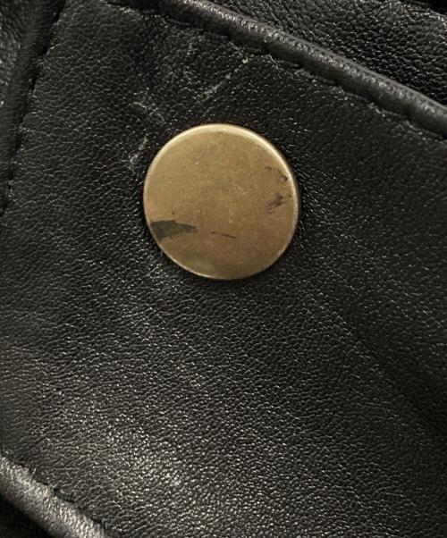 yoused（ユーズド）yoused (ユーズド) LEATHER DRIVER'S JACKET ブラック サイズ:1の古着・服飾アイテム
