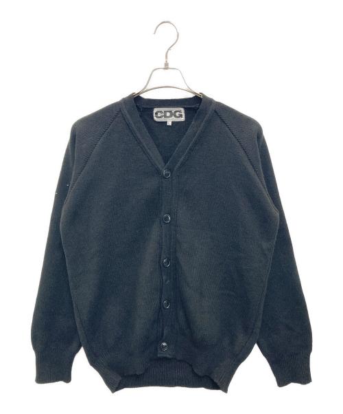 CDG（シーディージー）CDG (シーディージー) バックロゴカーディガン ブラック サイズ:Lの古着・服飾アイテム