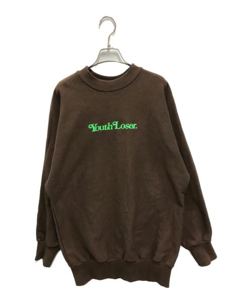 Youth LOSER（ユースルーザー）Youth LOSER (ユースルーザー) VERDY (ヴェルディ) Verdy front sweat 1997 ブラウン サイズ:記載なしの古着・服飾アイテム