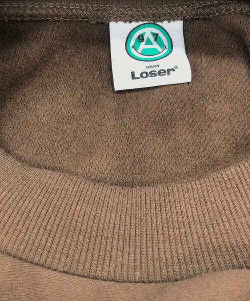 Youth LOSER（ユースルーザー）Youth LOSER (ユースルーザー) VERDY (ヴェルディ) Verdy front sweat 1997 ブラウン サイズ:記載なしの古着・服飾アイテム