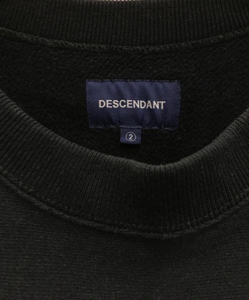 DESCENDANT（ディセンダント）DESCENDANT (ディセンダント) Ron Herman (ロンハーマン) TEAM CREW NECK SWEATSHIRT ブラック サイズ:2の古着・服飾アイテム