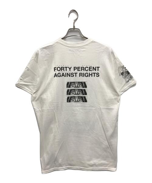 FORTY PERCENT AGAINST RIGHTS（フォーティー パーセント アゲインスト ライツ）FORTY PERCENT AGAINST RIGHTS (フォーティー パーセント アゲインスト ライツ) ROKUDENASHI S/S TEE ホワイト サイズ:L 未使用品の古着・服飾アイテム