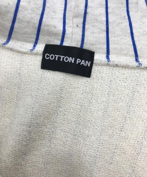 COTTON PAN（コットンパン）cotton pan (コットンパン) ストライプジップパーカー グレー サイズ:1の古着・服飾アイテム
