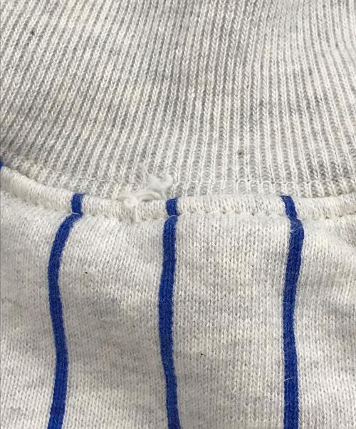 COTTON PAN（コットンパン）cotton pan (コットンパン) ストライプジップパーカー グレー サイズ:1の古着・服飾アイテム