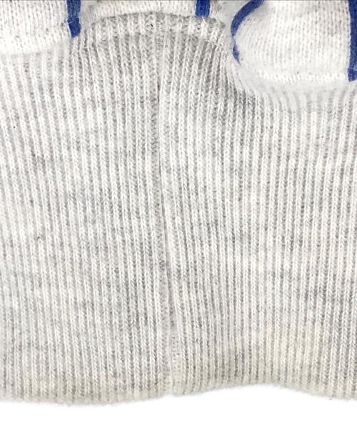 COTTON PAN（コットンパン）cotton pan (コットンパン) ストライプジップパーカー グレー サイズ:1の古着・服飾アイテム