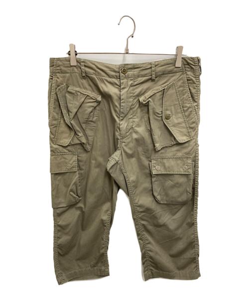 Engineered Garments（エンジニアドガーメンツ）Engineered Garments (エンジニアド ガーメンツ) FREAK'S STORE (フリークストア) クロップドカーゴパンツ カーキ サイズ:Mの古着・服飾アイテム