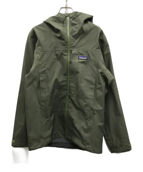 Patagonia（パタゴニア）Patagonia (パタゴニア) BOULDER FORK RAIN JACKET カーキ サイズ:XSの古着・服飾アイテム