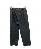 LECHOPPEレショップ）の古着「TWO TUCK Cotton Pants」｜ブラック