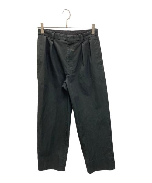 LECHOPPE（レショップ）LECHOPPE (レショップ) TWO TUCK Cotton Pants ブラック サイズ:1の古着・服飾アイテム
