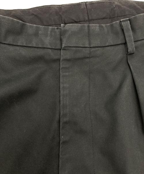 LECHOPPE（レショップ）LECHOPPE (レショップ) TWO TUCK Cotton Pants ブラック サイズ:1の古着・服飾アイテム