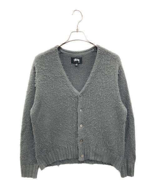 stussy（ステューシー）stussy (ステューシー) Brushed Cardigan グレー サイズ:Mの古着・服飾アイテム