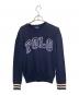 POLO RALPH LAUREN（ポロ・ラルフローレン）の古着「ロゴクルーネックニット」｜ネイビー