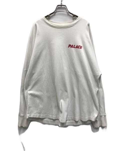 PALACE（パレス）PALACE (パレス) ロゴプリントカットソー ホワイト サイズ:XLの古着・服飾アイテム