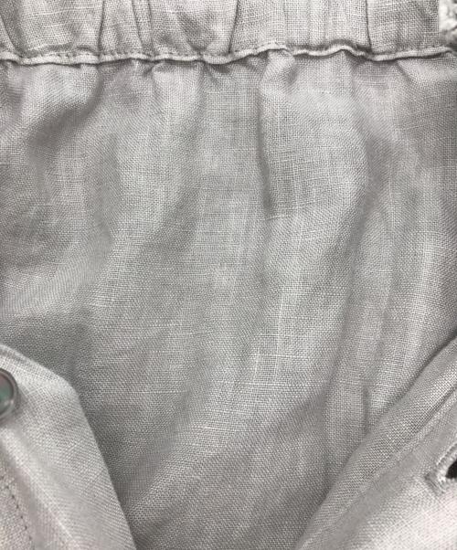 nest Robe（ネストローブ）nest Robe (ネストローブ) リネンピグメントダイダブルフリルカラーブラウス グレー サイズ:FREEの古着・服飾アイテム