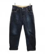 mina perhonenミナ ペルホネン）の古着「コットンリネンデニムパンツ」｜インディゴ