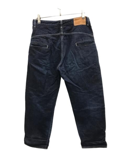 mina perhonen（ミナ ペルホネン）mina perhonen (ミナ ペルホネン) コットンリネンデニムパンツ インディゴ サイズ:40の古着・服飾アイテム