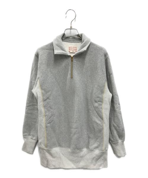 BONCOURA（ボンクラ）BONCOURA (ボンクラ) HALF ZIP SWEAT グレー サイズ:36の古着・服飾アイテム