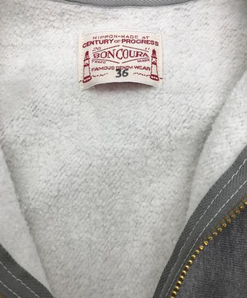 BONCOURA（ボンクラ）BONCOURA (ボンクラ) HALF ZIP SWEAT グレー サイズ:36の古着・服飾アイテム