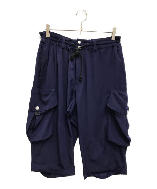 GROUND Y（グラウンドワイ）GROUND Y (グラウンドワイ) コットン ツイル 2ウェイ ショーツ ネイビー サイズ:3の古着・服飾アイテム