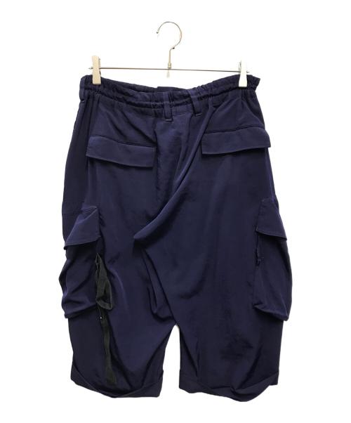 GROUND Y（グラウンドワイ）GROUND Y (グラウンドワイ) コットン ツイル 2ウェイ ショーツ ネイビー サイズ:3の古着・服飾アイテム