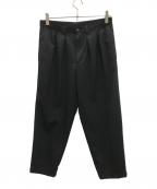 tricot COMME des GARCONSトリココムデギャルソン）の古着「ウールギャバタックパンツ」｜ブラック