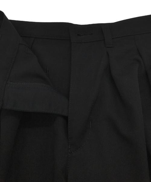 tricot COMME des GARCONS（トリココムデギャルソン）tricot COMME des GARCONS (トリココムデギャルソン) ウールギャバタックパンツ ブラック サイズ:Mの古着・服飾アイテム