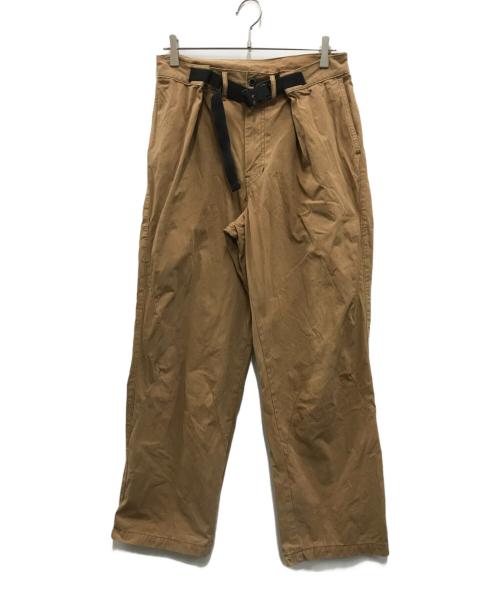 THE VIRIDI-ANNE（ヴィリジアン）THE VIRIDI-ANNE (ヴィリジアン) CORDURA 'NYCO' ワイドパンツ ブラウン サイズ:2の古着・服飾アイテム