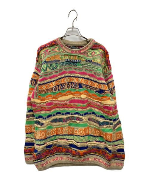 Coogi（クージー）Coogi (クージー) 3Dニット マルチカラー サイズ:Mの古着・服飾アイテム