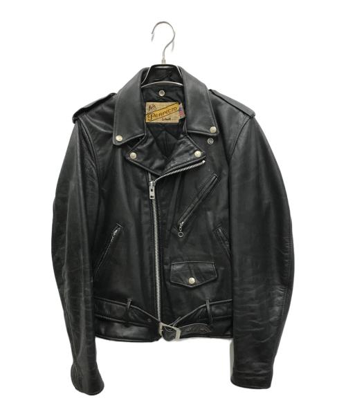 Schott（ショット）Schott (ショット) ダブルライダースジャケット ブラック サイズ:36の古着・服飾アイテム