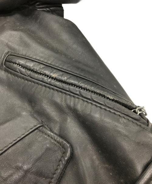 Schott（ショット）Schott (ショット) ダブルライダースジャケット ブラック サイズ:36の古着・服飾アイテム