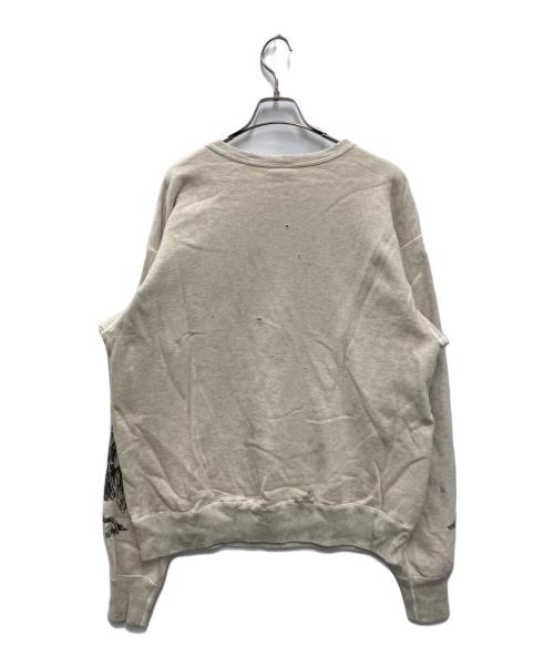 SAINT MICHAEL（セントマイケル）SAINT MICHAEL (セントマイケル) ARIES (アリーズ) ARS CRW SWT / MR ARIES グレー サイズ:Lの古着・服飾アイテム