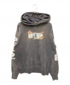 SAINT MICHAEL×PAY MONEY TO MY PAINセントマイケル×ペイ・マネー・トゥ・マイ ペイン）の古着「PTP HOODIE/ BRND MONEY」｜グレー