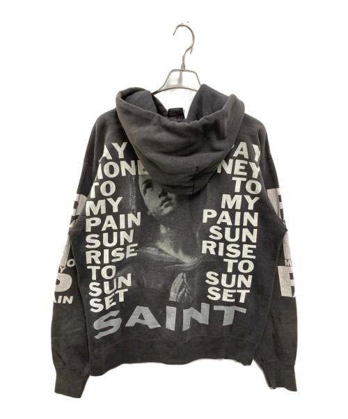 SAINT MICHAEL（セントマイケル）SAINT MICHAEL (セントマイケル) Pay money To my Pain (ペイ・マネー・トゥ・マイ ペイン) PTP HOODIE/ BRND MONEY グレー サイズ:Lの古着・服飾アイテム