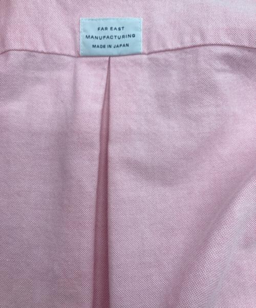FAR EAST MANUFACTURING（ファー イースト マニュファクチュアリング）FAR EAST MANUFACTURING (ファー イースト マニュファクチュアリング) ボタンダウンシャツ ピンク サイズ:15 1/2の古着・服飾アイテム