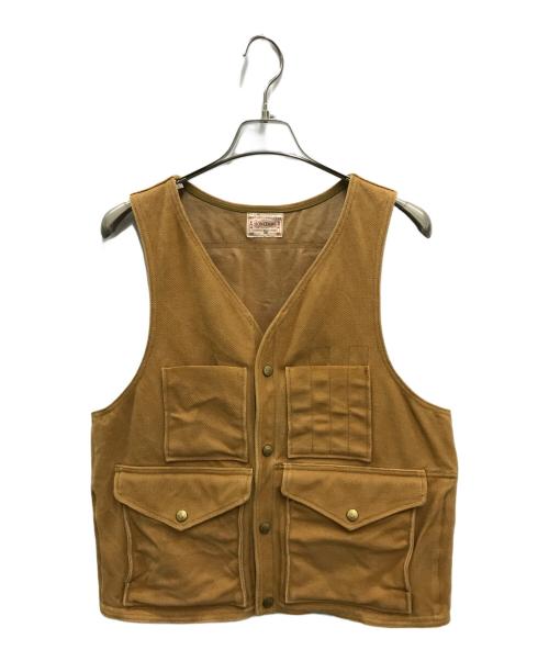 BONCOURA（ボンクラ）BONCOURA (ボンクラ) Pack Vest Duck ブラウン サイズ:36の古着・服飾アイテム
