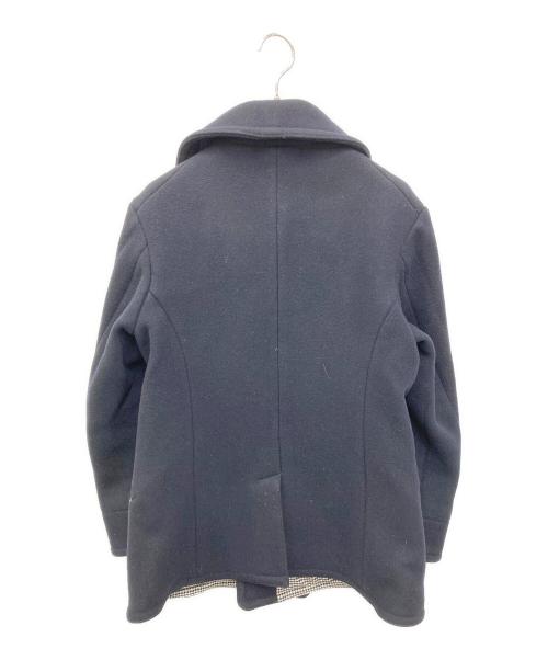 BONCOURA（ボンクラ）BONCOURA (ボンクラ) カシミヤ混メルトンPコート ネイビー サイズ:36の古着・服飾アイテム