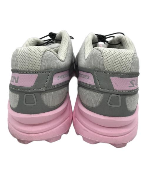 SALOMON（サロモン）SALOMON (サロモン) SPEEDCROSS 3 グレー×ピンク サイズ:24.5cmの古着・服飾アイテム