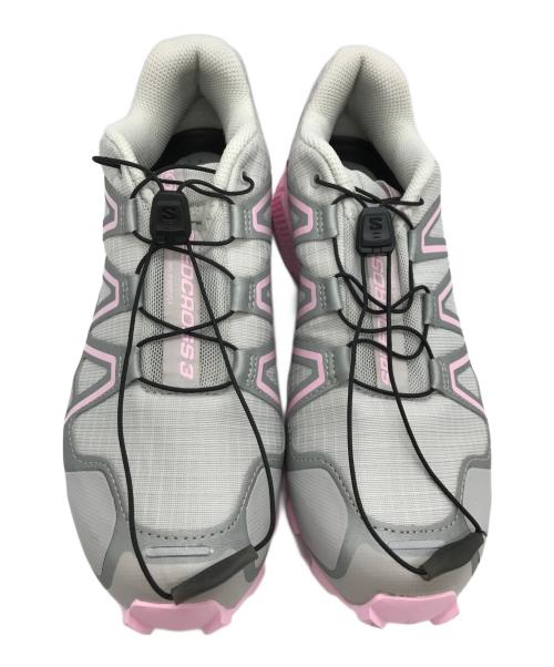 SALOMON（サロモン）SALOMON (サロモン) SPEEDCROSS 3 グレー×ピンク サイズ:24.5cmの古着・服飾アイテム