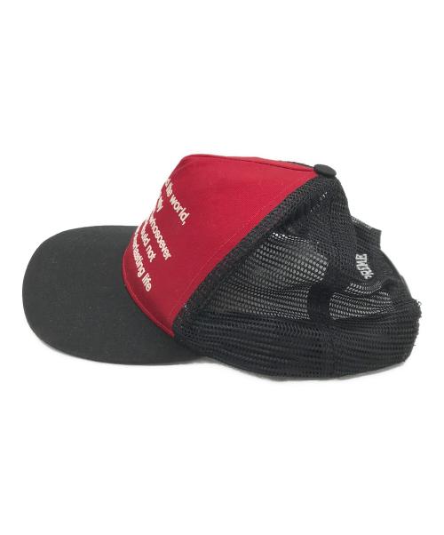 SUPREME（シュプリーム）Supreme (シュプリーム) Preach Mesh Back 5-Panel Cap ブラック×レッドの古着・服飾アイテム