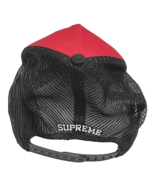 SUPREME（シュプリーム）Supreme (シュプリーム) Preach Mesh Back 5-Panel Cap ブラック×レッドの古着・服飾アイテム