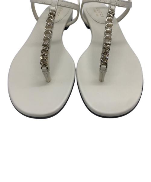 GUCCI（グッチ）GUCCI (グッチ) シニョリーア トング サンダル ホワイト サイズ:23cmの古着・服飾アイテム