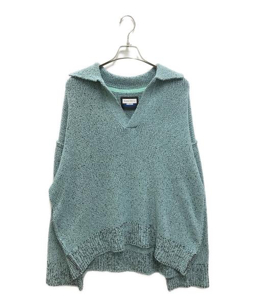 MAISON SPECIAL（メゾンスペシャル）MAISON SPECIAL (メゾンスペシャル) Plating Skipper Prime-Over Knit Pullover ブルー サイズ:2の古着・服飾アイテム