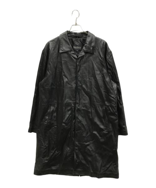 Wind Armor（ウィンドアーマー）Wind Armor (ウィンドアーマー) ［古着］レザーステンカラーコート ブラック サイズ:4Lの古着・服飾アイテム