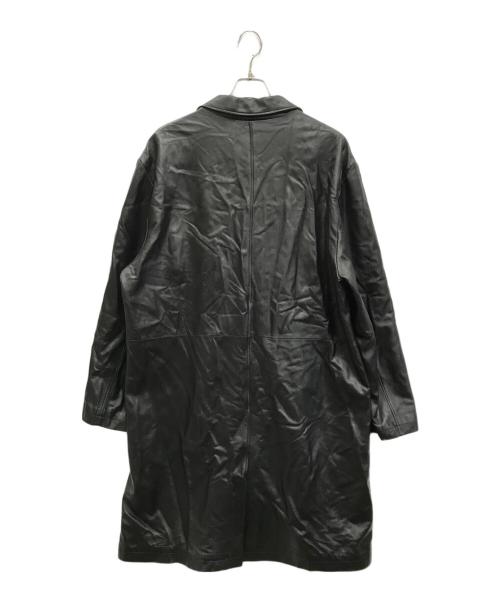 Wind Armor（ウィンドアーマー）Wind Armor (ウィンドアーマー) ［古着］レザーステンカラーコート ブラック サイズ:4Lの古着・服飾アイテム