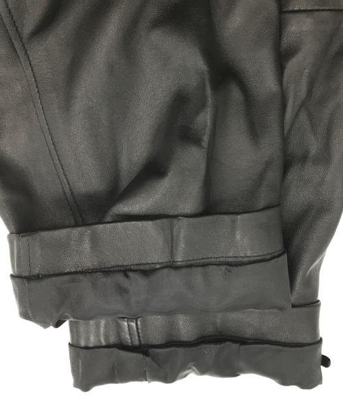 Wind Armor（ウィンドアーマー）Wind Armor (ウィンドアーマー) ［古着］レザーステンカラーコート ブラック サイズ:4Lの古着・服飾アイテム